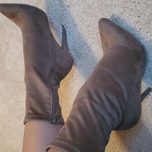 Charlotte Russe Tan Heeled Boots